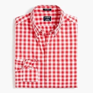 J crew Slim gingham flex casual shirt